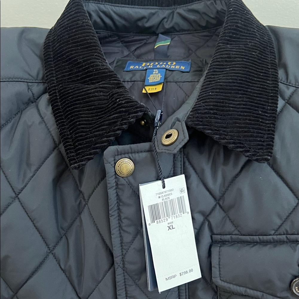Ralph Lauren Black Quilted Puffer Jacket